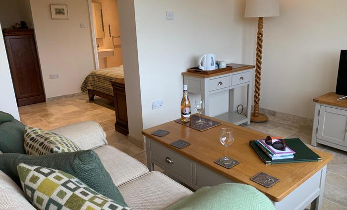 A space to relax and enjoy with a fabulous sea  view.